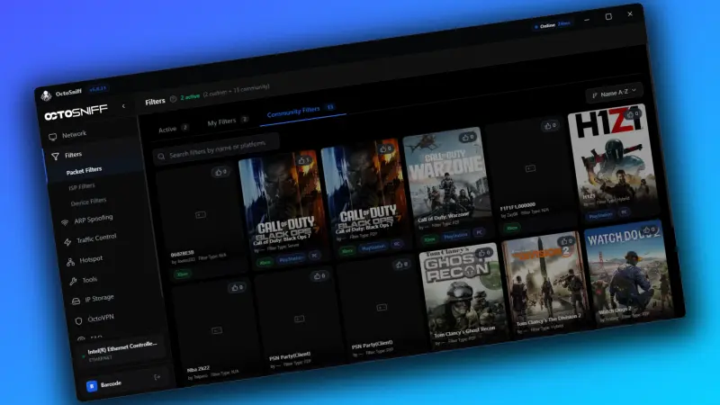 Advanced Packet Filters screenshot